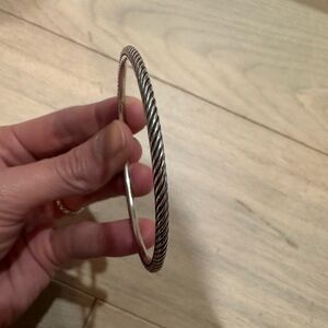 David Yurman silver cable bangle